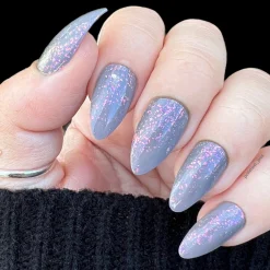 Woodland Walk: White Willow (P155) - Grey Jelly Flakies Nail Polish