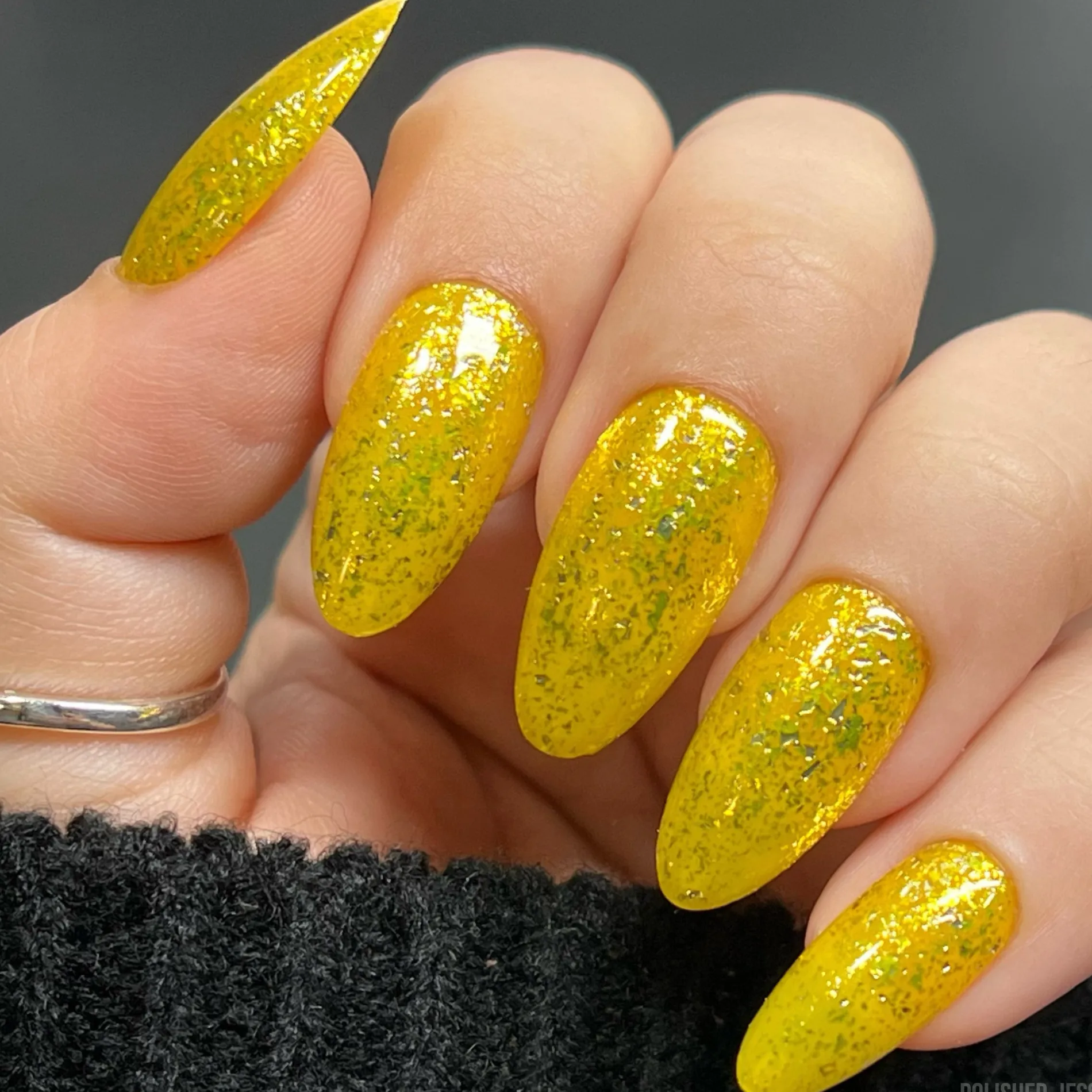 Yellow Brick Road (P164) - Yellow Glitter Nail Polish