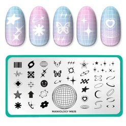 Y2k Icon (M635) - Nail Stamping Plate